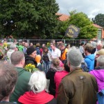 Impressionen vom Willkommensgruß für Flüchtline in Lüchow
