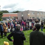 Impressionen vom Willkommensgruß für Flüchtline in Lüchow